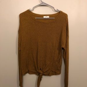Crop tie sweater -Large